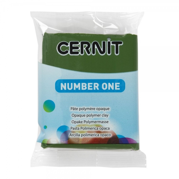 Cernit Number One полимерная глина 645 цвет оливковый 56 гр.