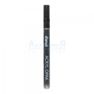 Акриловый маркер DARWI Acryl Opak 080 цвет серебро 0,8 мм 
