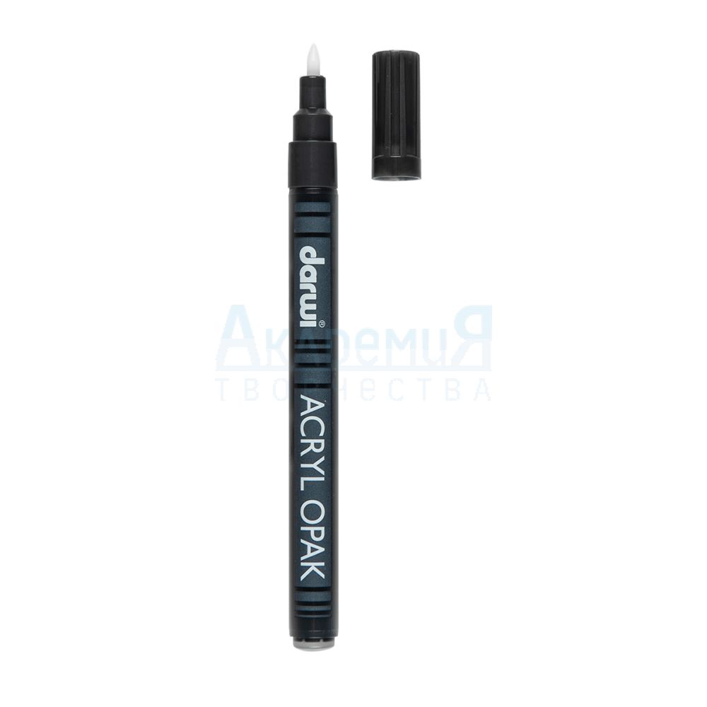 Акриловый маркер DARWI Acryl Opak 100 цвет черный 0,8 мм 