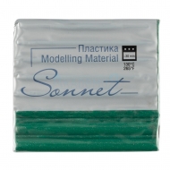 Пластика Sonnet Сонет 725 цвет зеленый с блестками 56 гр.