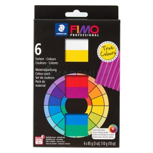 Набор FIMO professional Натуральные цвета из 6 блоков по 85 гр.