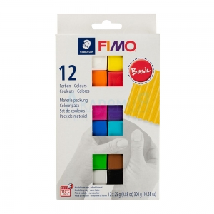 Набор FIMO soft Базовые цвета из 12 блоков по 25 гр.
