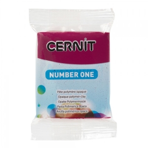 Cernit Number One полимерная глина (411) цвет бордовый 56 гр.