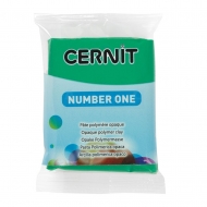 Cernit Number One полимерная глина (600) цвет зеленый 56 гр.
