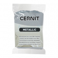 Cernit Metallic полимерная глина (080) цвет серебро 56 гр.