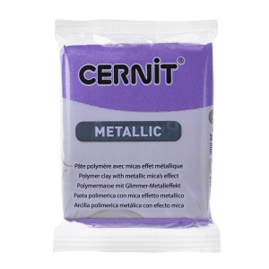 Cernit Metallic полимерная глина (900) цвет фиолетовый 56 гр.