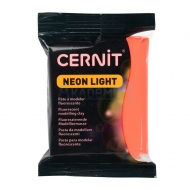 Cernit Neon Light полимерная глина (400) цвет красный флуоресцентный 56 гр.