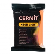 Cernit Neon Light полимерная глина (752) цвет оранжевый флуоресцентный 56 гр.
