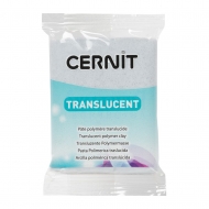 Cernit Translucent полимерная глина (080) цвет серебряный с блестками 56 гр.