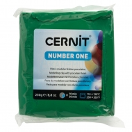 Полимерная глина Cernit Number One (600) цвет зеленый 250 гр.