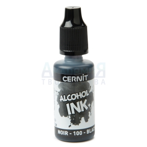 Спиртовые чернила CERNIT (100) цвет черный 20 мл.