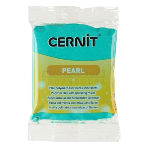 Полимерная глина Cernit Pearl (600) цвет зеленый 56 гр.