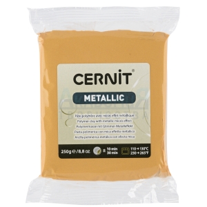 Полимерная глина Cernit Metallic (050) цвет золото 250 гр.