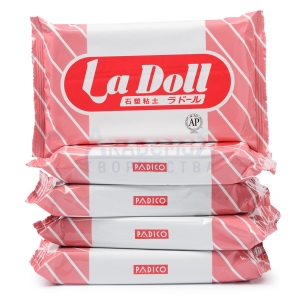 5 упаковок La Doll масса для лепки по 500 гр.