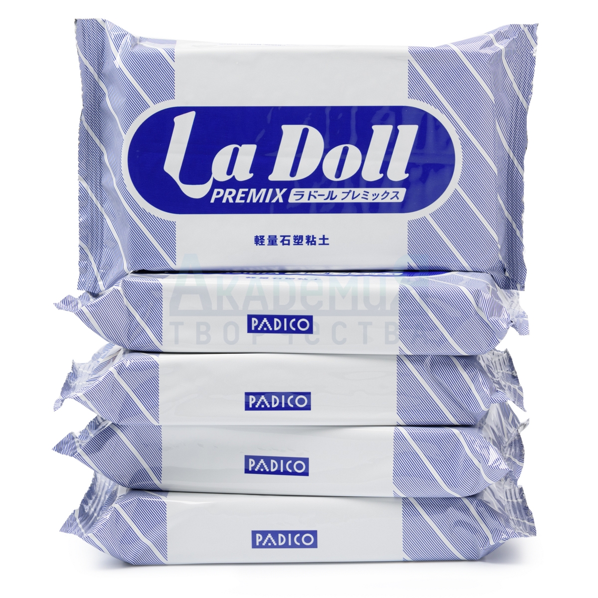 5 упаковок La Doll Premix масса для лепки по 400 гр.