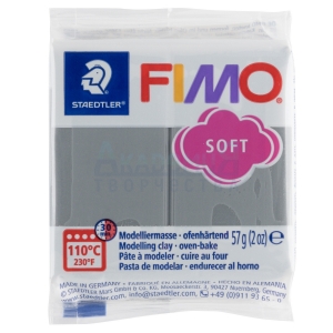 FIMO Soft полимерная глина 8020-T80 цвет штормовой серый
