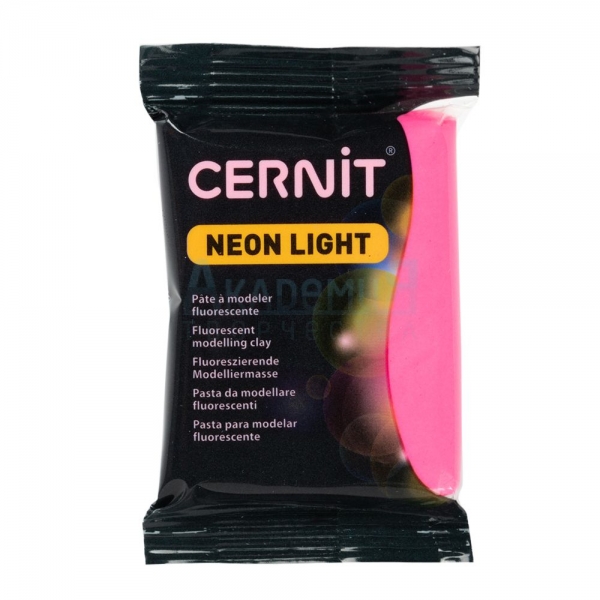 Cernit Neon Light полимерная глина 922 цвет фуксия флуоресцентный 56 гр.